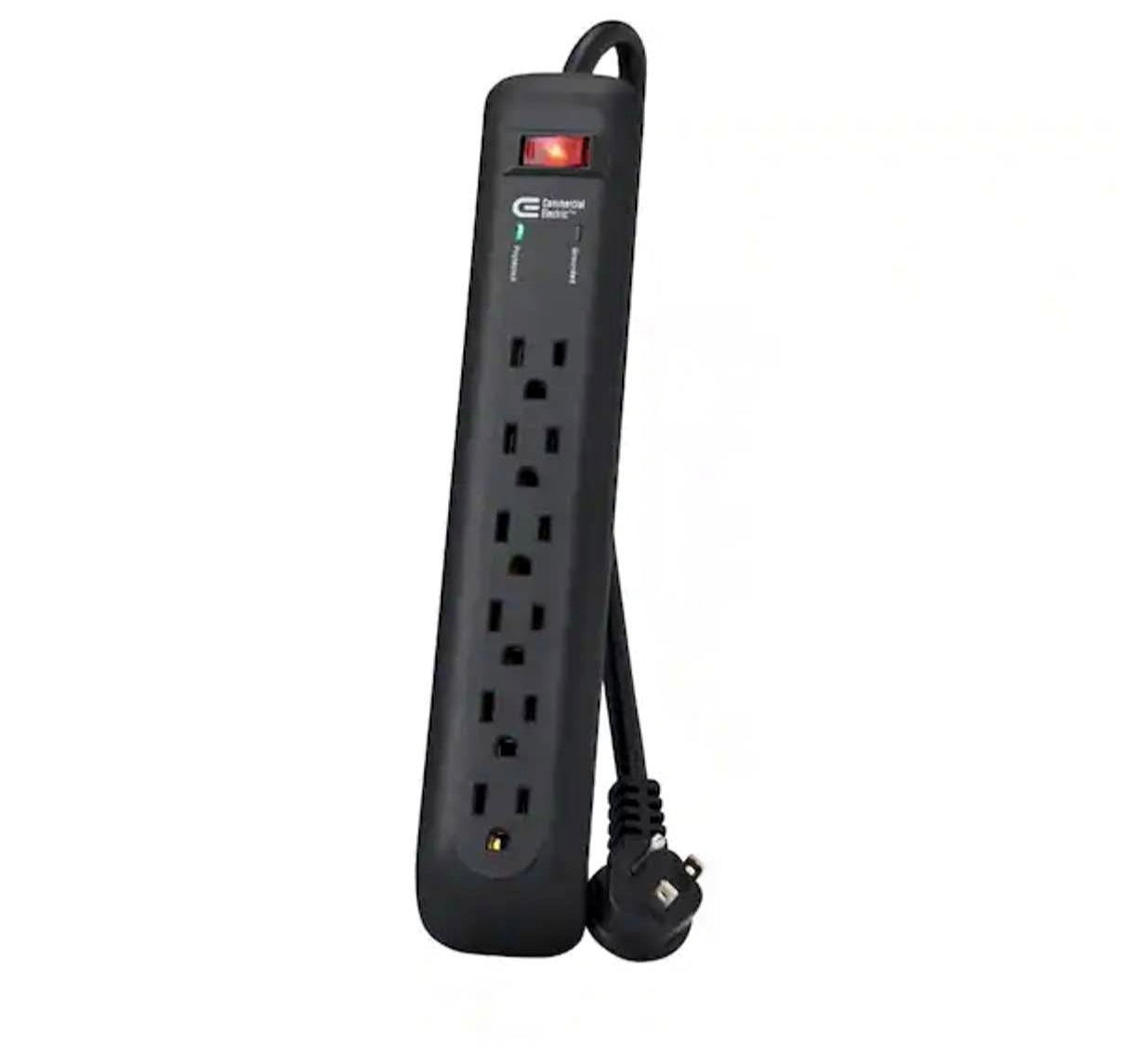 8 ft. 6-Outlet Plugged