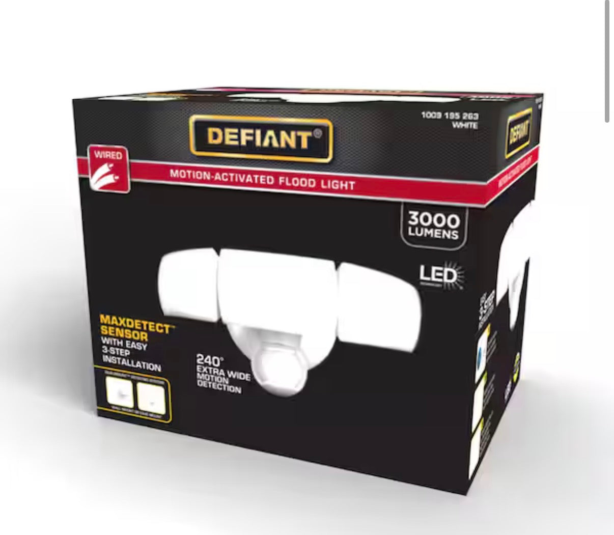 Defiant Motion-Activated LED Flood Light 3000 lumens