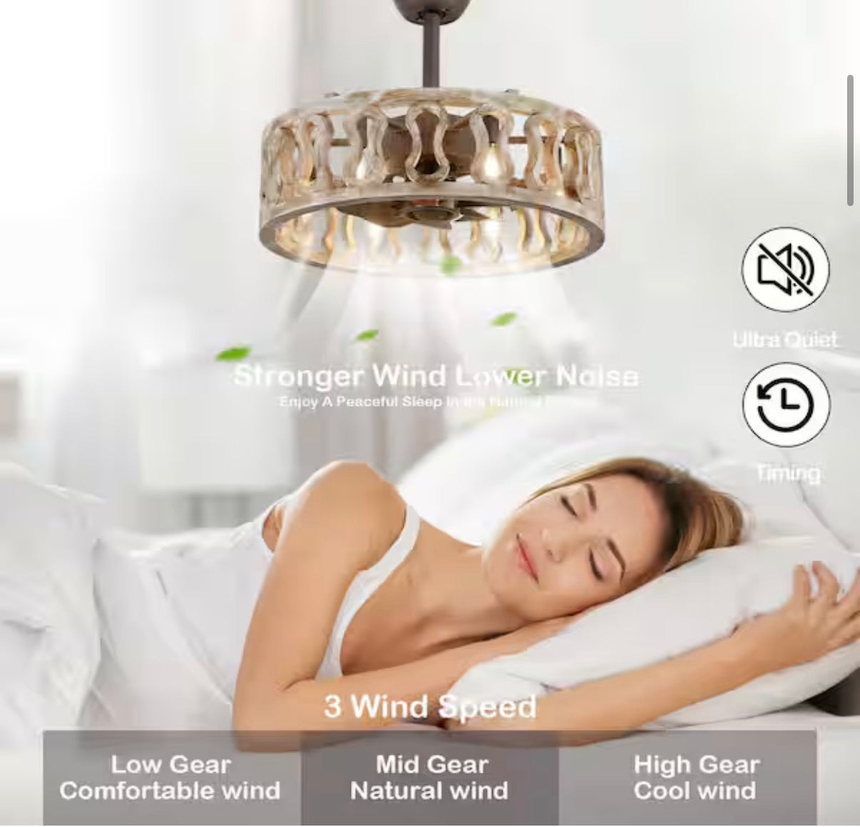 Banff 18 in. Farmhouse Indoor Tan 6-Light Ceiling Fan