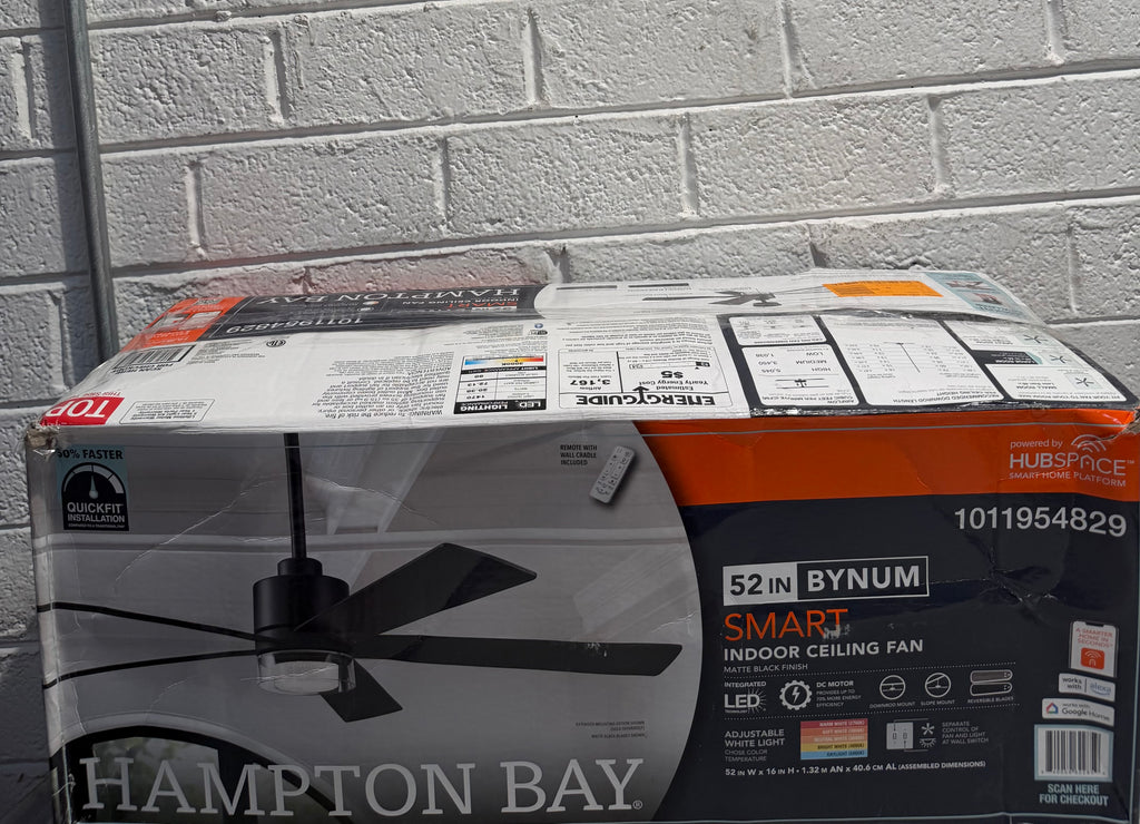 Bynum 52 in. Smart Ceiling Fan with LED light