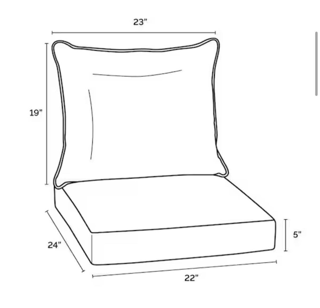 Outdoor Lounge Chair Cushion in Sapphire Blue Leala