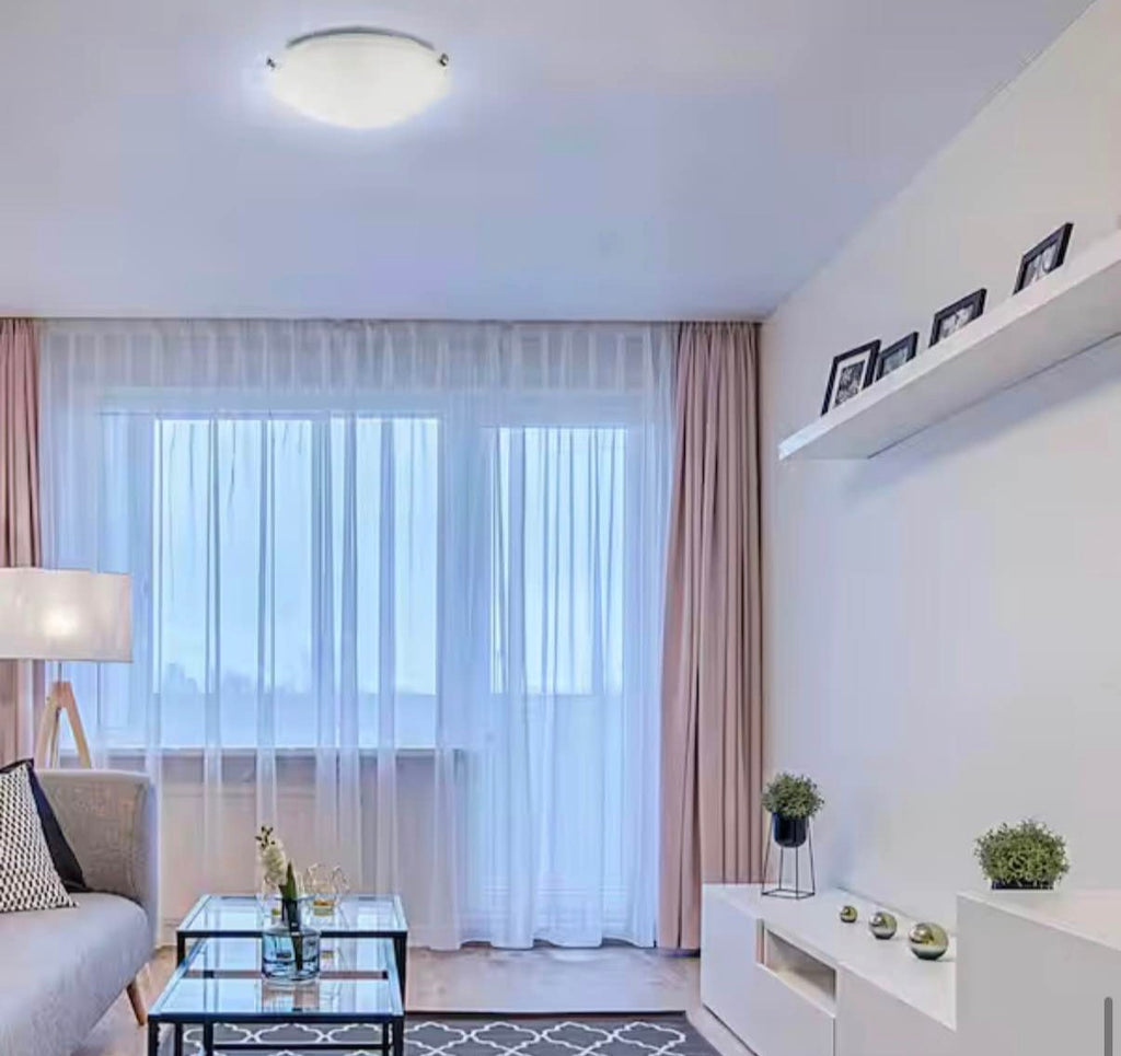 16 in. 3-Light Indoor Brushed Nickel Semi-Flush Mount Ceiling Fixture