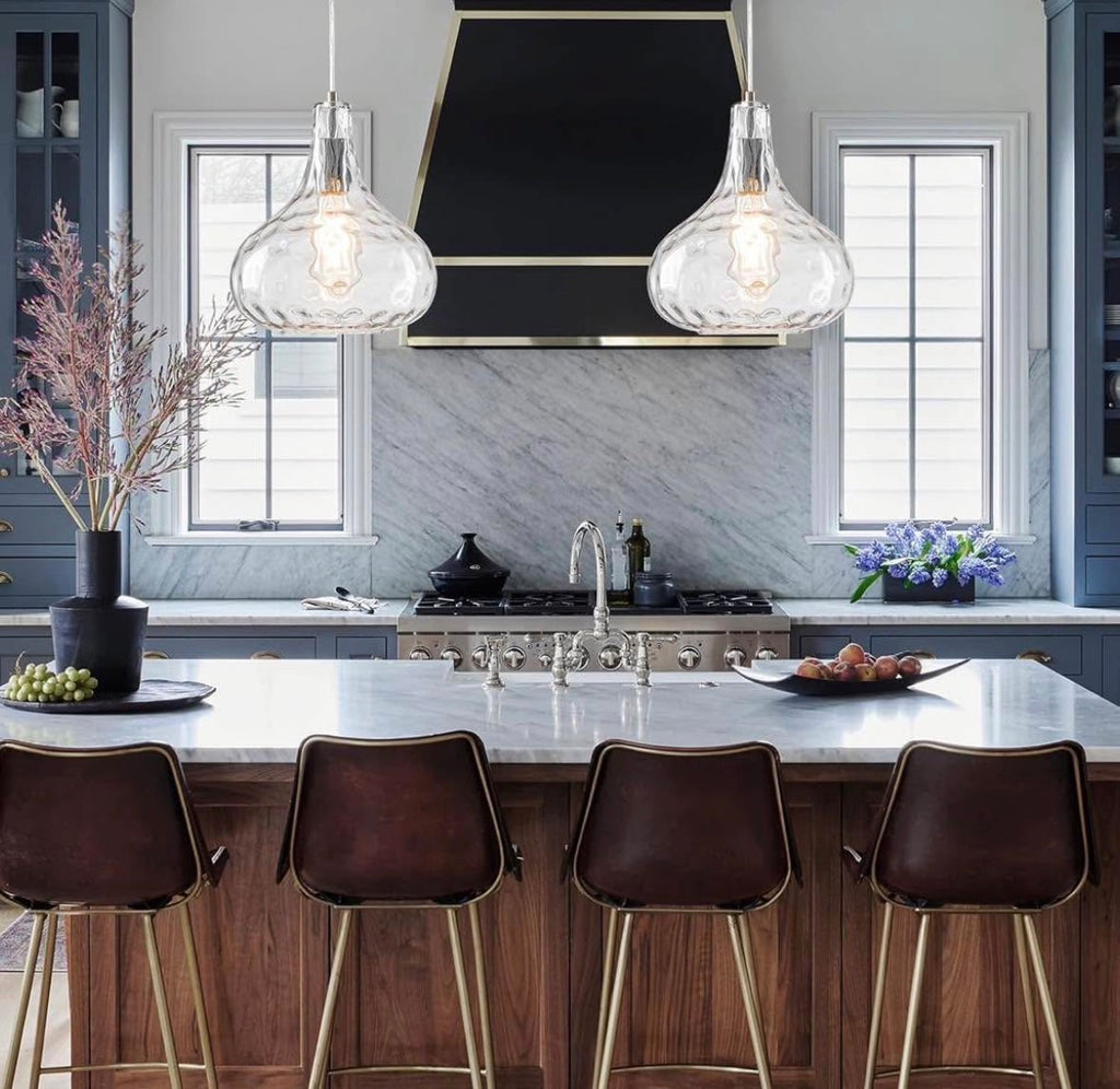 Glass Pendant Light 2 pack