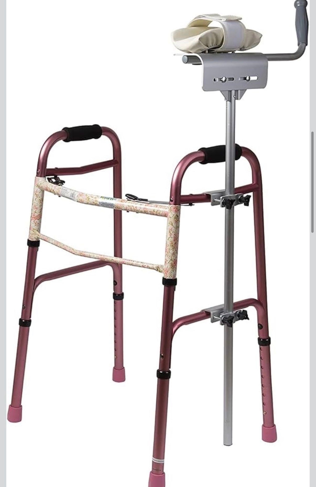 Walker Platform Attachment With Adjustable Padded Cuff