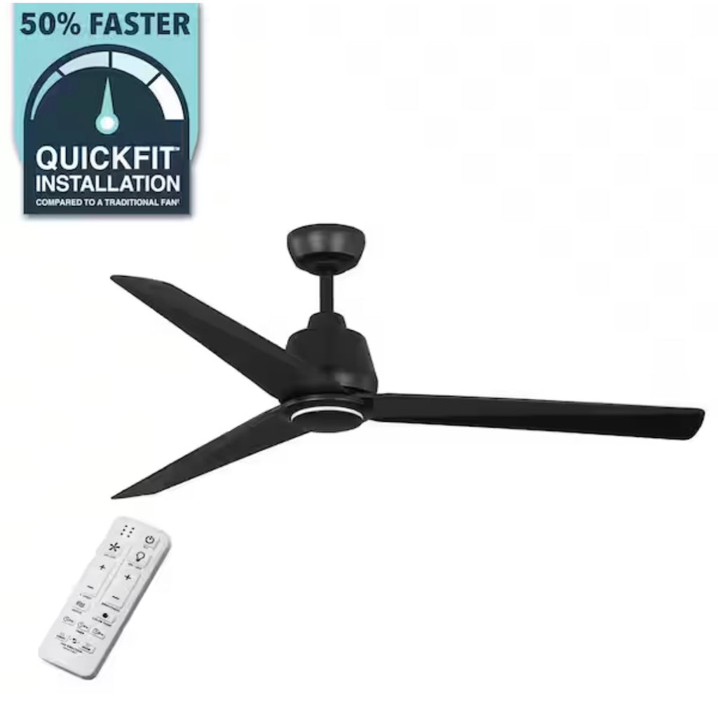56 in. Indoor/Outdoor Ceiling Fan with LED Accent Ring Light