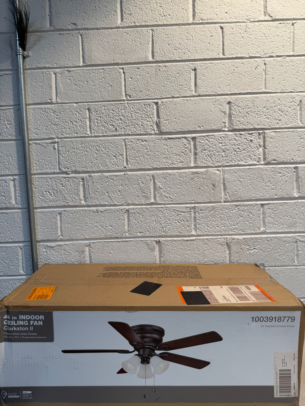 44 in. LED Indoor Oil Rubbed Bronze Ceiling Fan with Light Kit