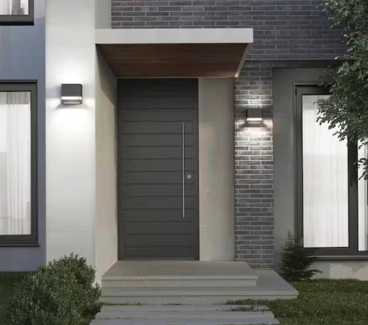 Valor Square Indoor/Outdoor LED Wall Sconce Light
