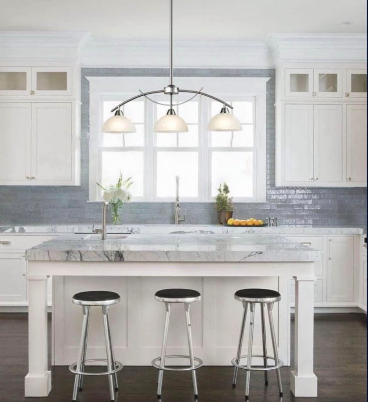 Vintage Frosted Glass Alabaster Shades Pendant