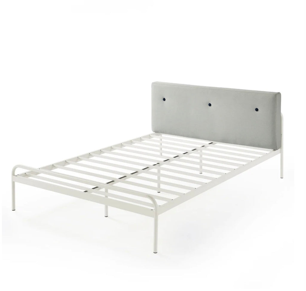 Full Size Metal Platform Bed in the Sky Gray color