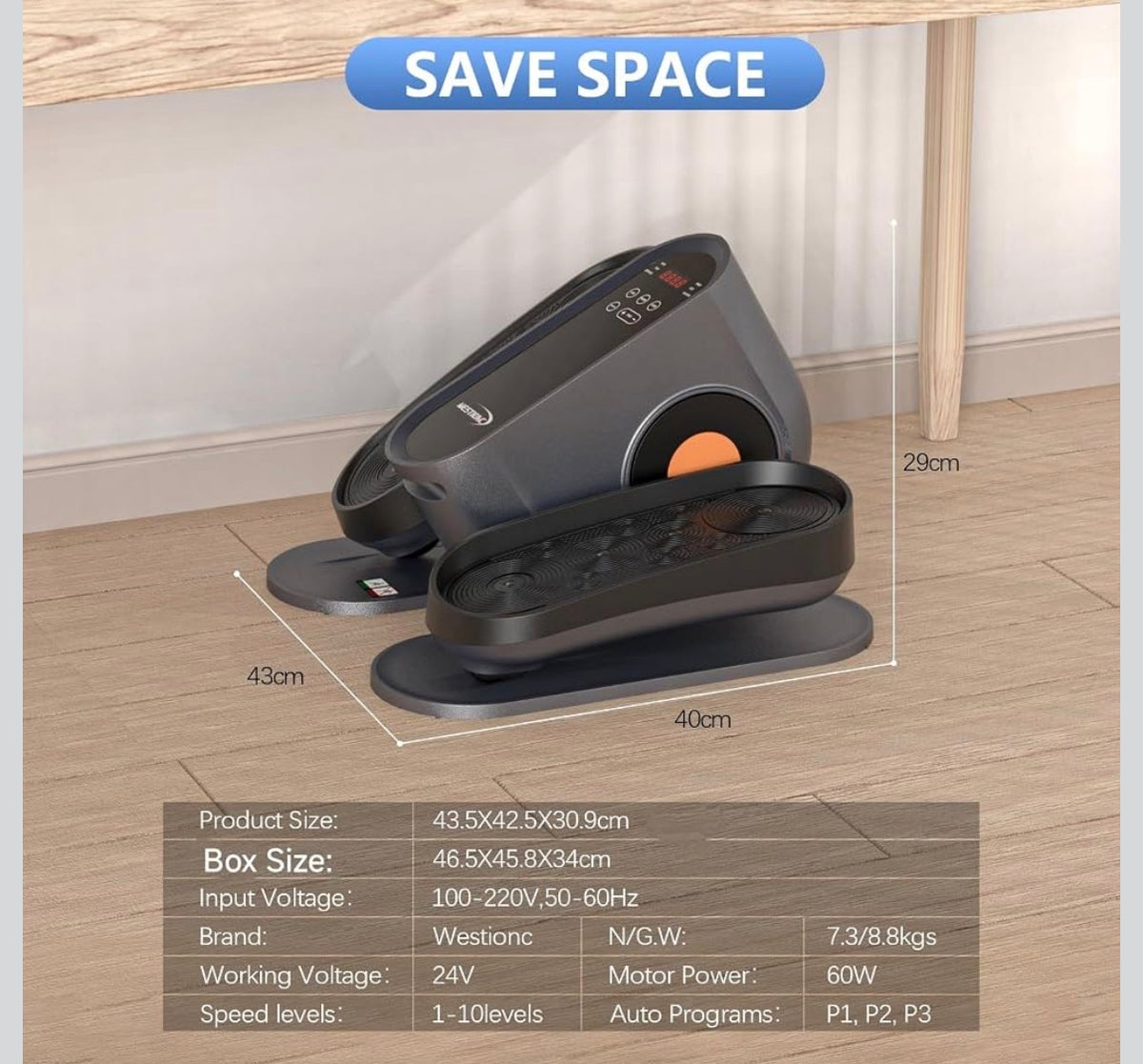 Under Desk Elliptical Machine
