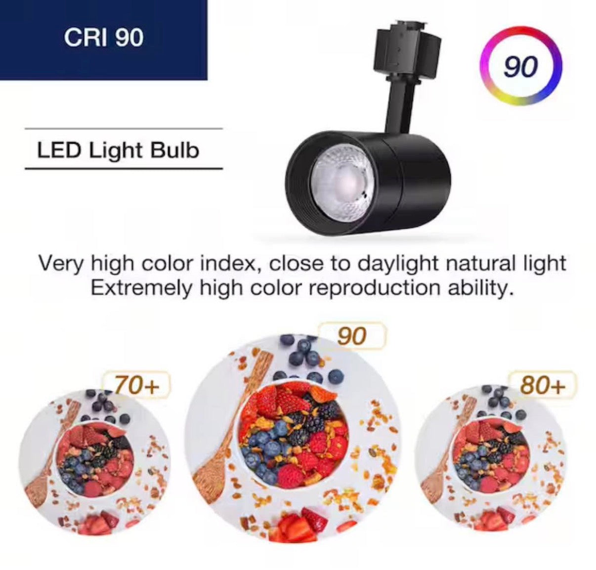 LED Track Lighting Heads  8 Pack