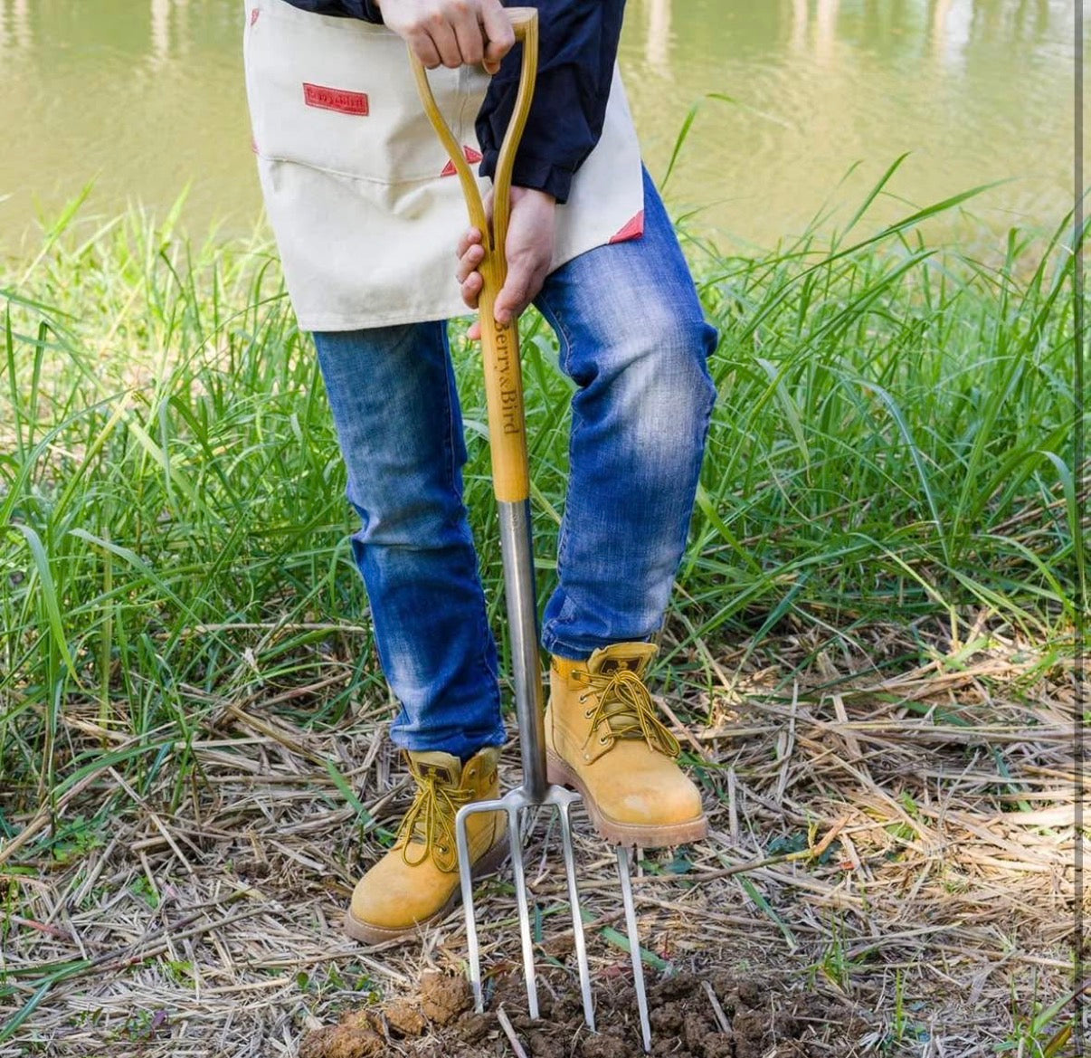 43.9" Heavy Duty  Gardening Digging Fork