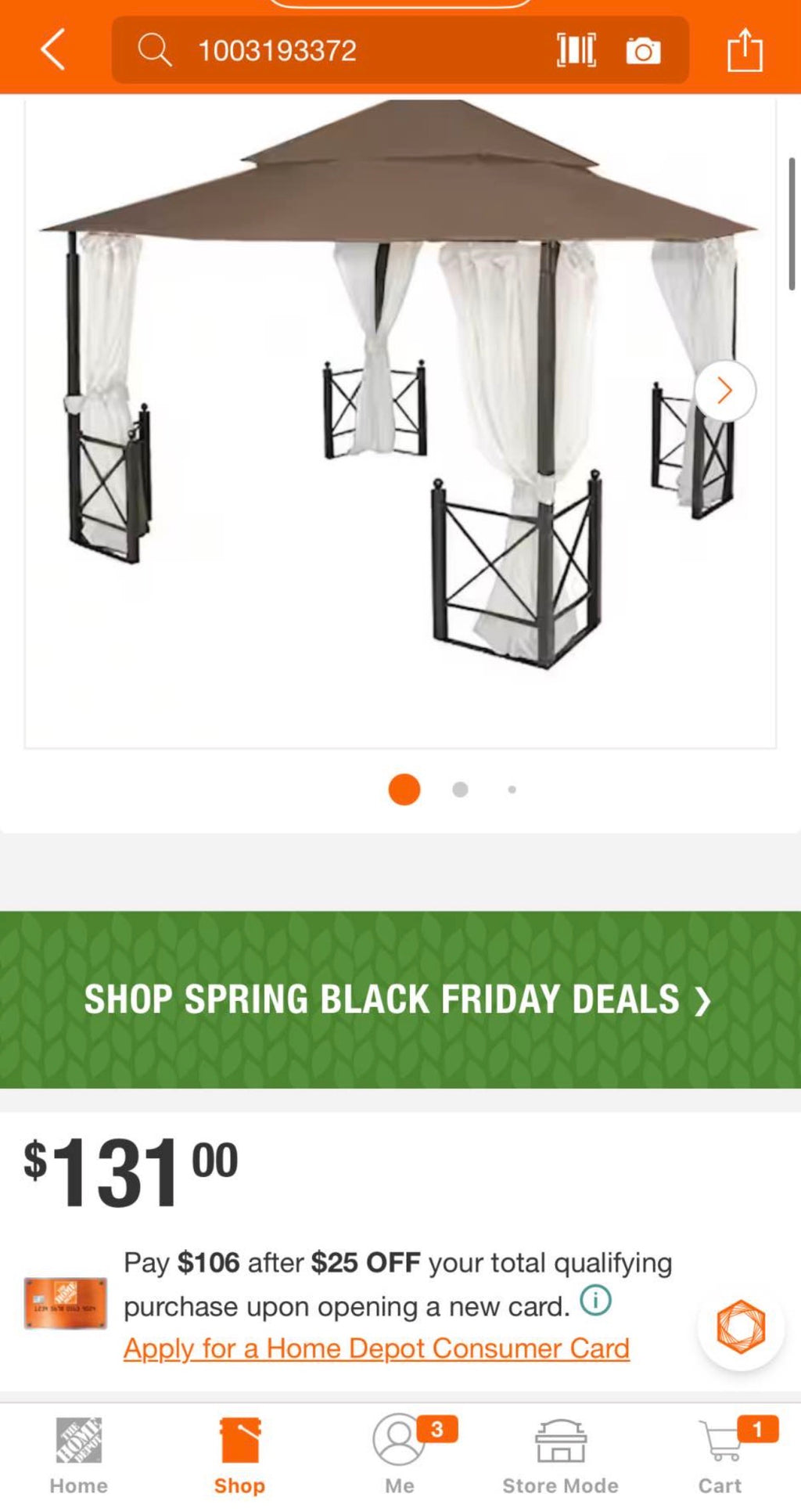 Replacement Canopy Top Cover for 12 ft. x 12 ft. Harbor Gazebo