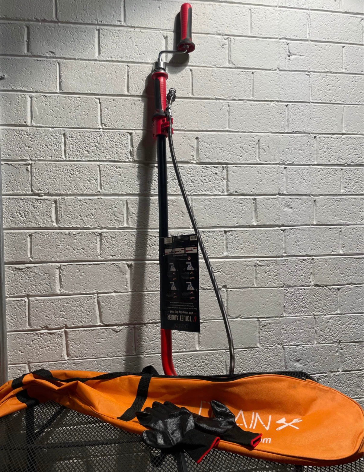 DrainX 6 Foot Toilet Auger ( used )