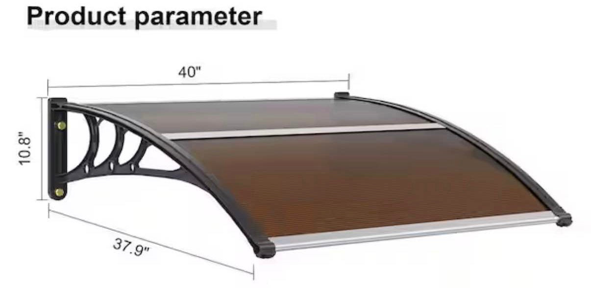 Window Door Awning Canopy 40 in ( used)