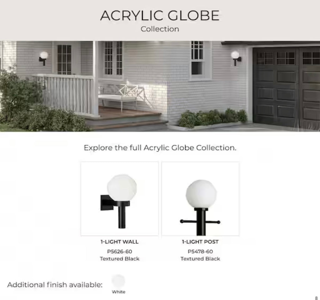 Shatter-Resistant Acrylic Shade Modern Outdoor Wall Lantern Light