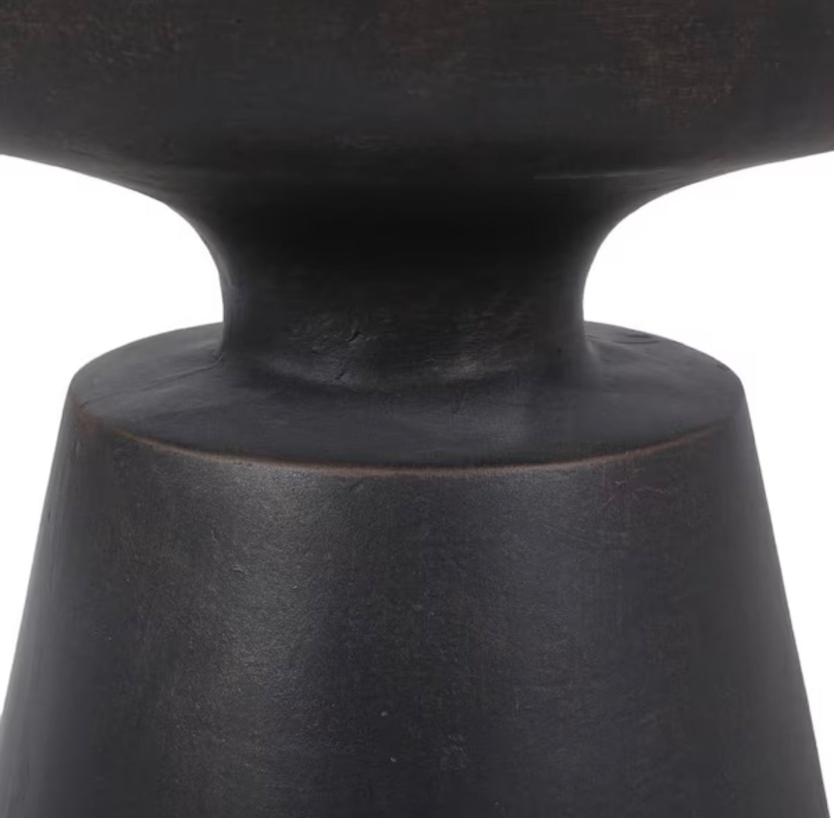 Olcott Antique Copper Stone Outdoor Patio Side Table