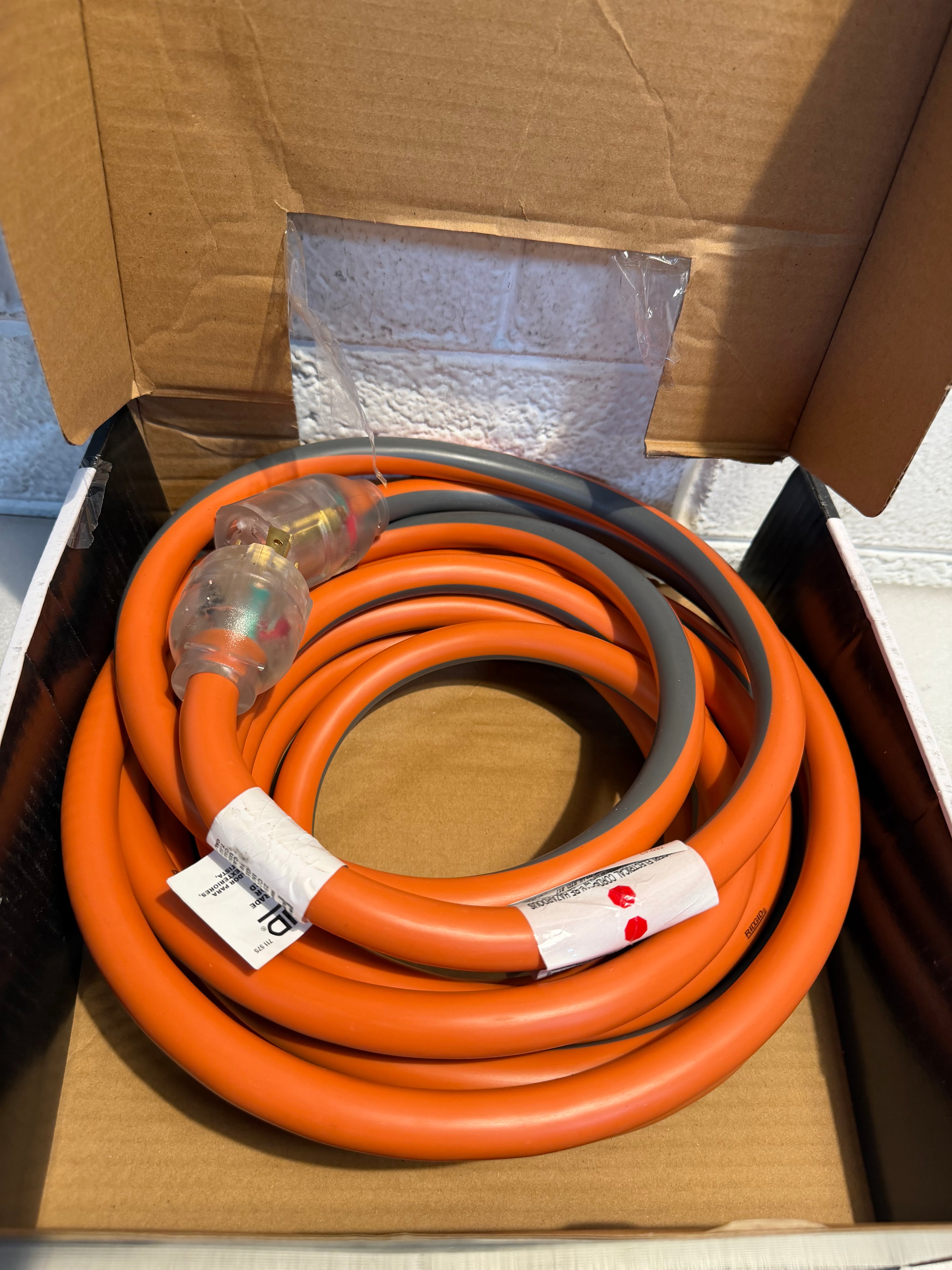 RIDGID 25 ft. 10 Gauge 30 Amp Generator Cord