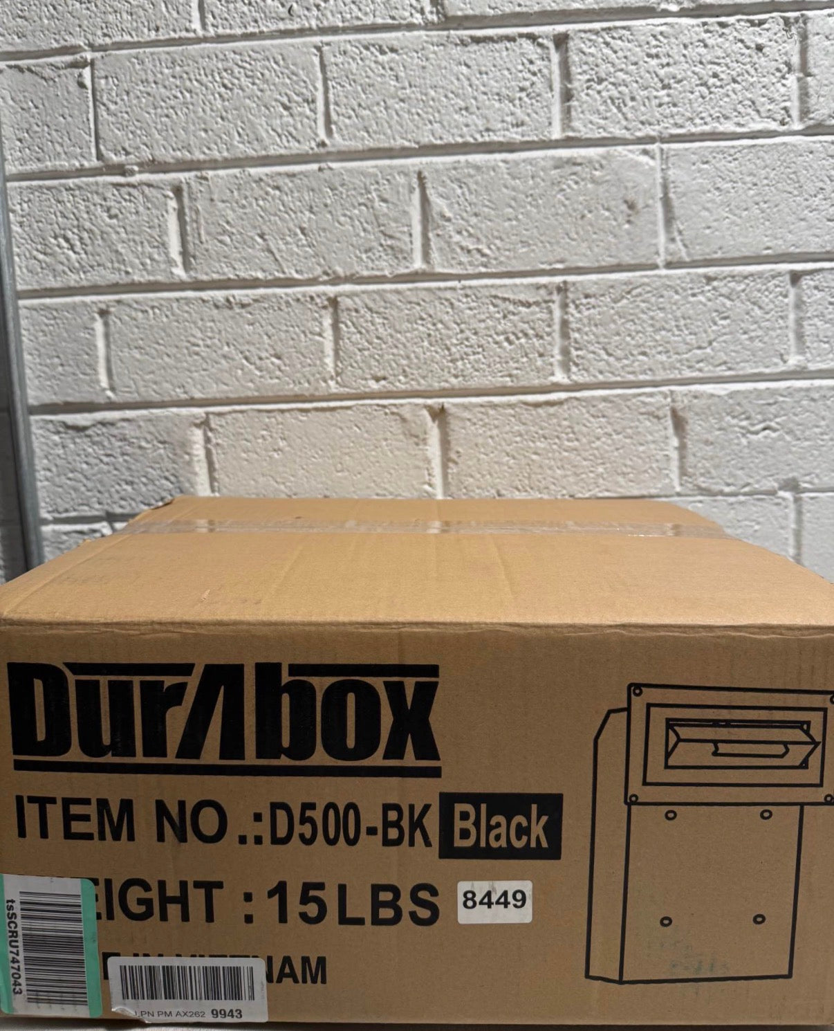 Through-the-Door Drop Box Deposit Safe 12 x 6 x 15"
