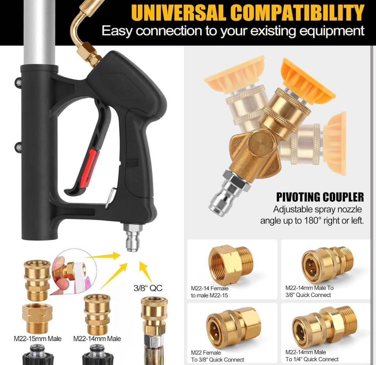 24 FT Telescoping Pressure Washer Wand