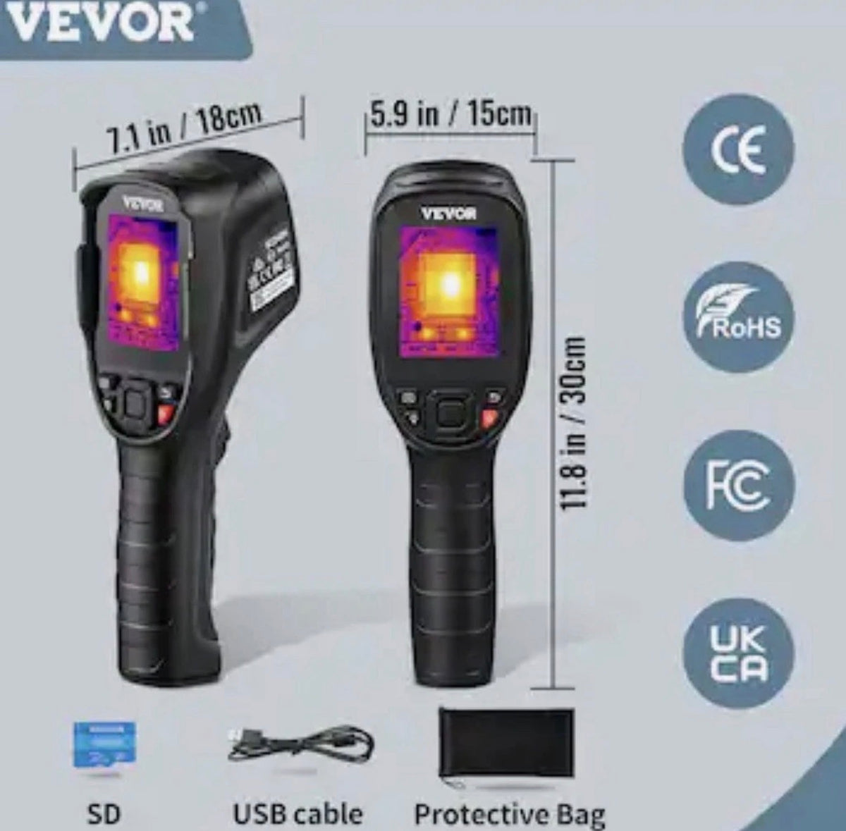 SC240N thermal imaging camera 320 x 240 Pixels Super Resolution