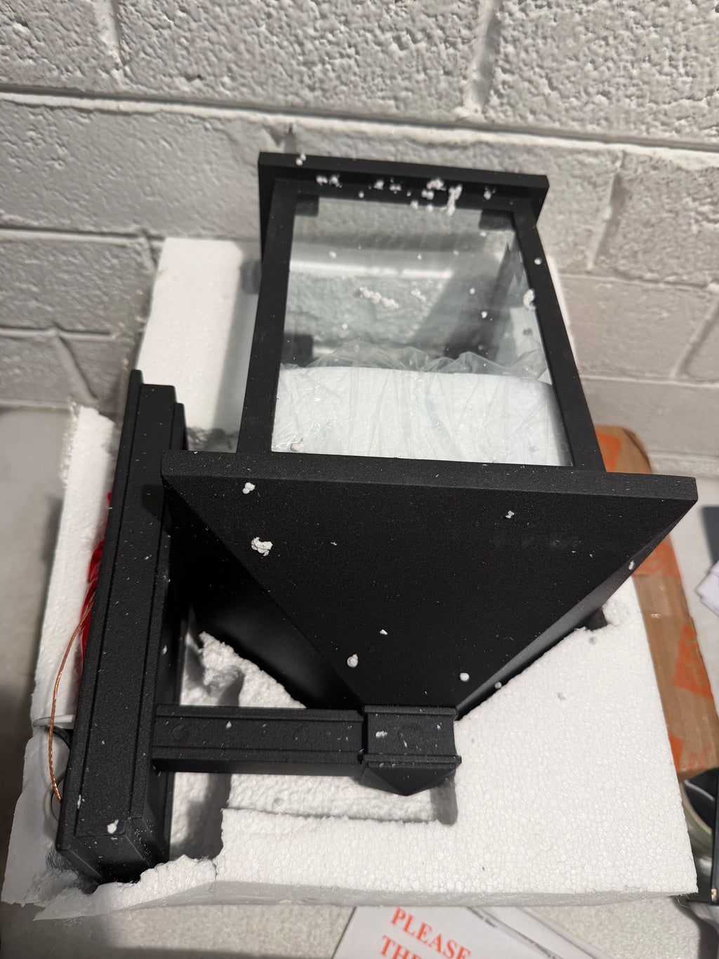 Portland Black Outdoor Lantern Wall Sconce
