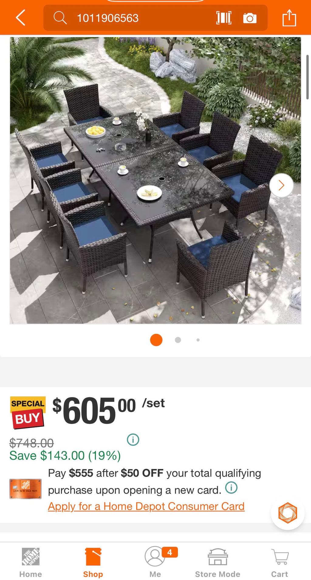 10-Piece Wicker Patio Outdoor Dining Set with Glass Tabletop