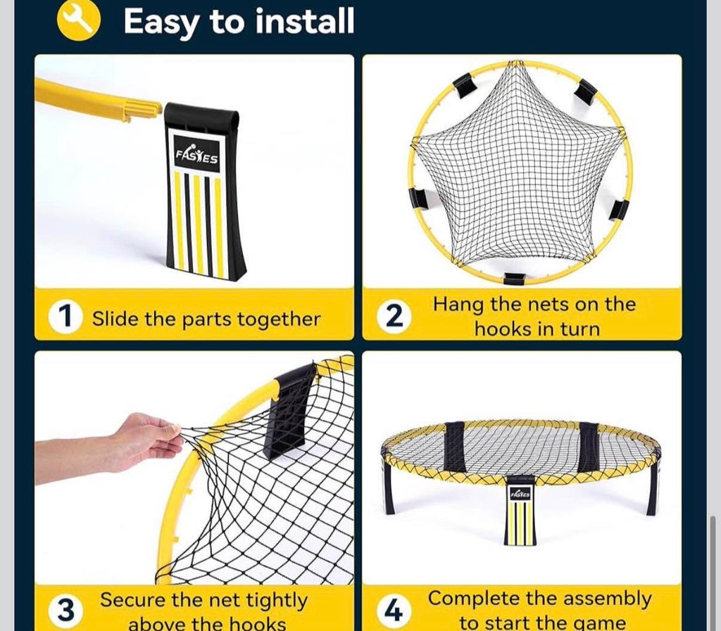 Outdoor Beach Ball Game Roundnet Game Set