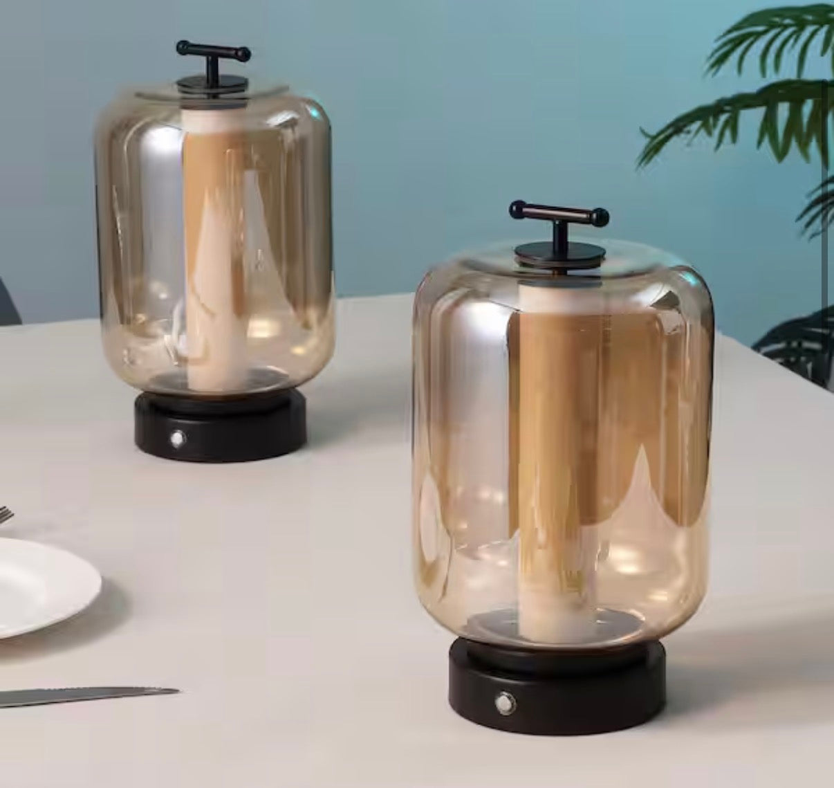 Milou 10.75 in. Rechargeable/Cordless Table Lamps set of 2
