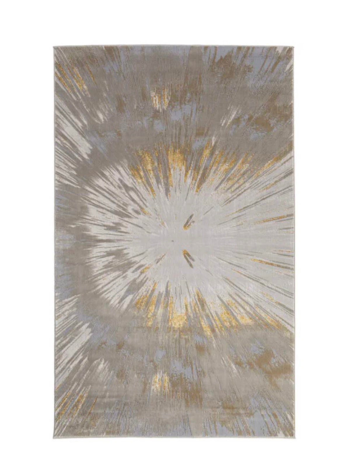 Jewel Abstract Modern Area Rug Gold / Gray