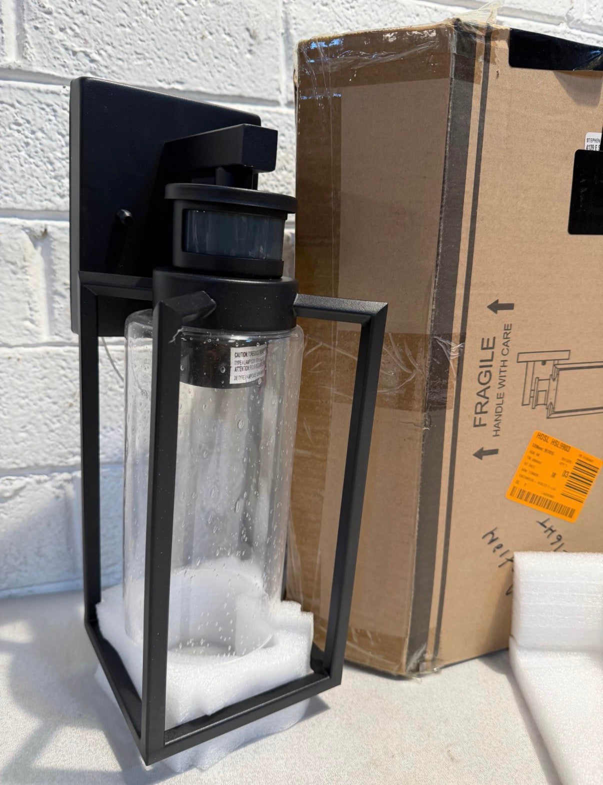 Motion Sensing Dusk to Dawn  Wall Lantern Sconce