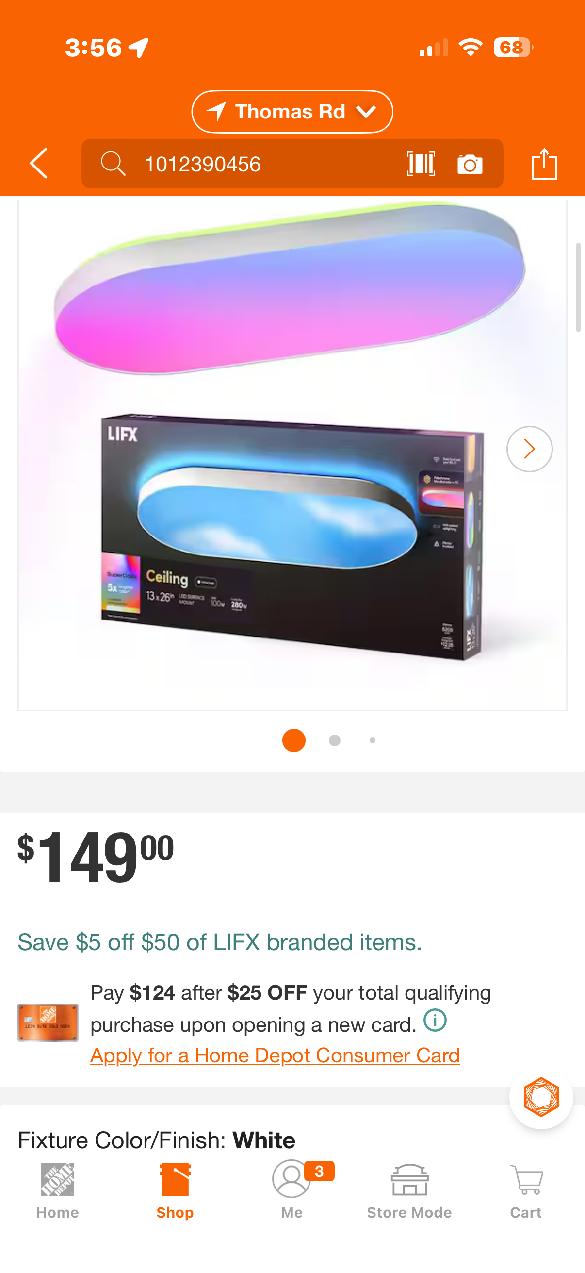 LIFX ceiling, smart LED light