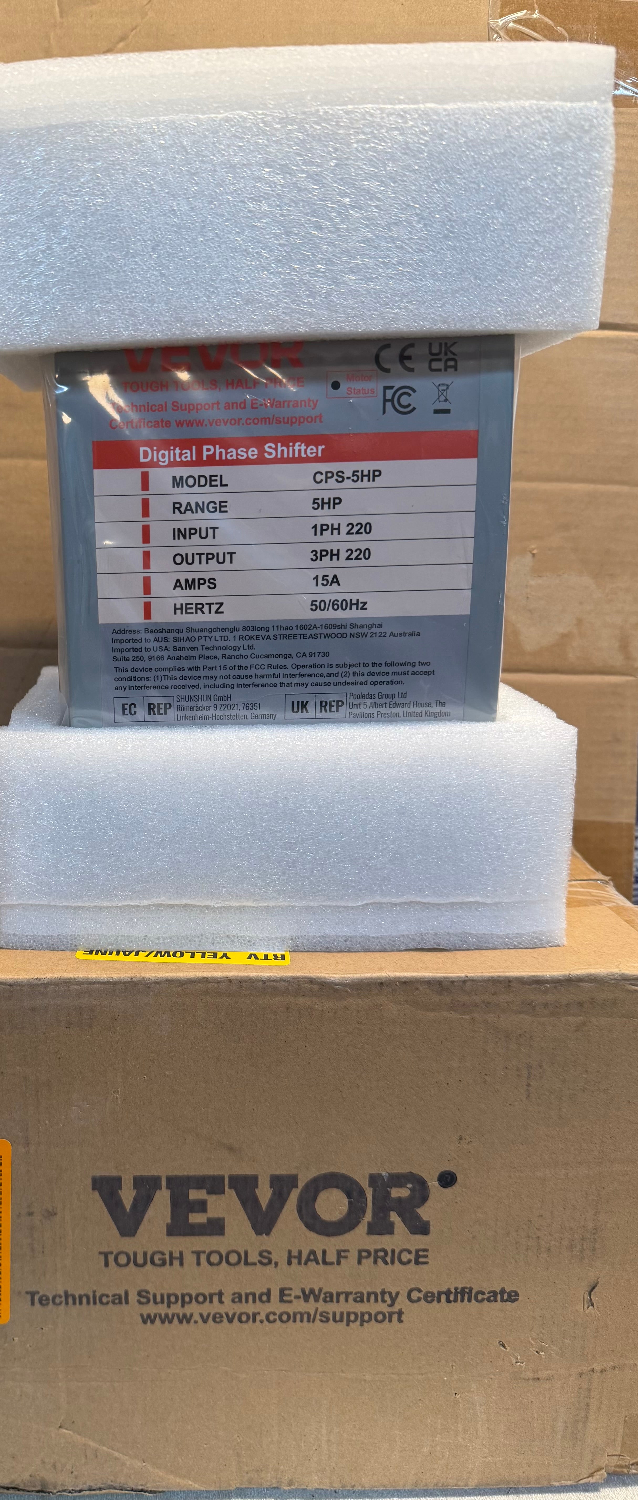 3 Phase Converter 5HP