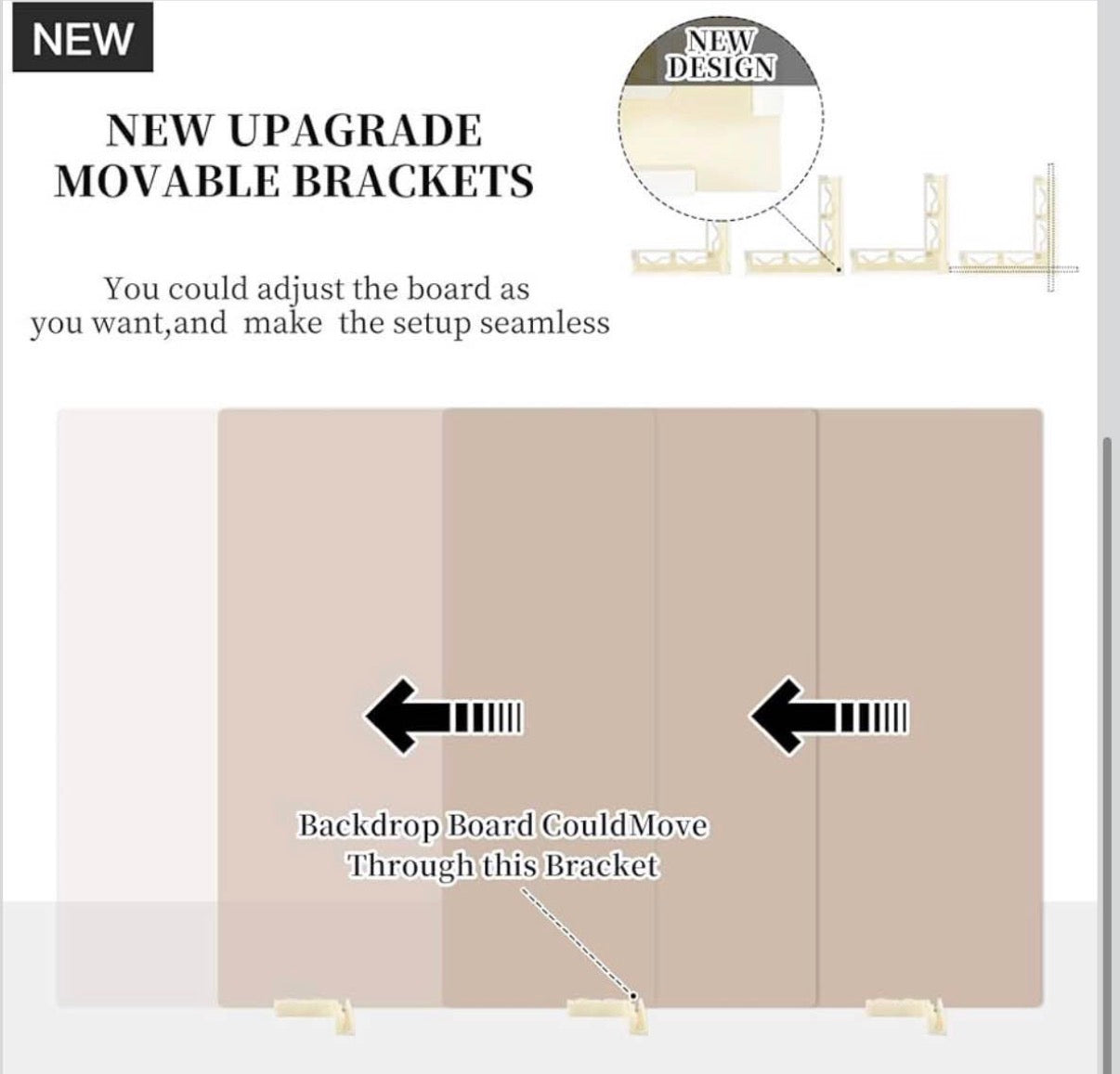 4PCS Double Sided Backdrop Boards 16x16 inch