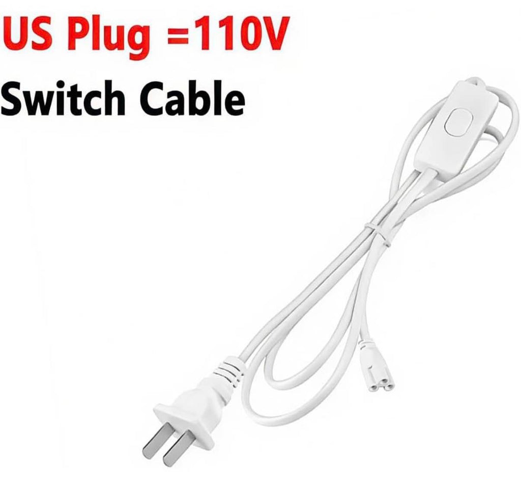 T5 T8 LED Light Plug Extension Cord  with linkable cord pack of 4