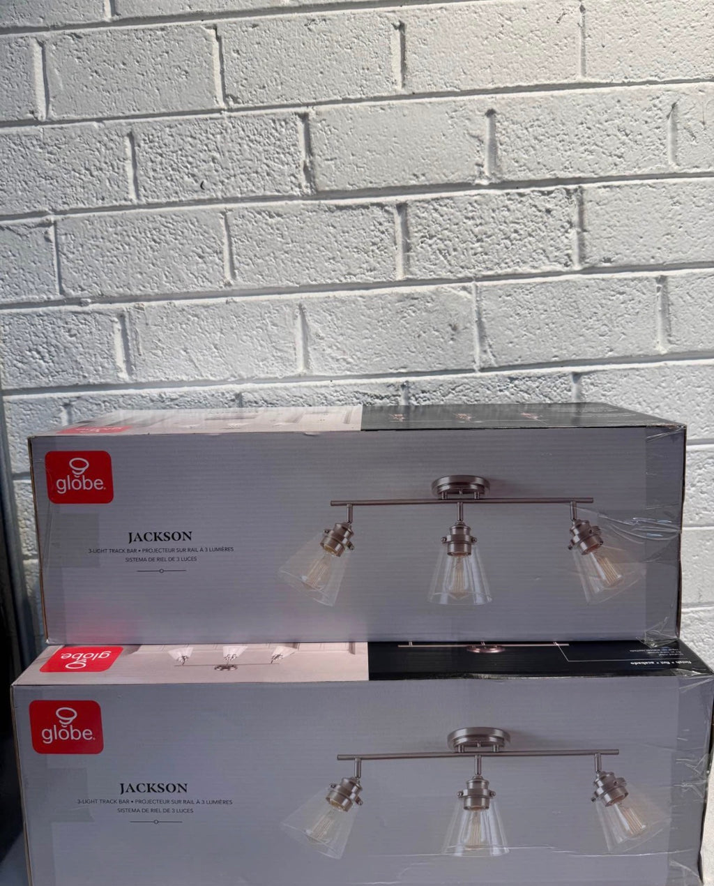 Jackson 2 ft. 3-Light Brushed Nickel Fixed Track Lighting