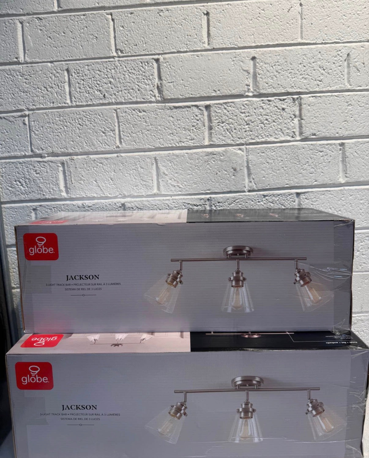 Jackson 2 ft. 3-Light Brushed Nickel Fixed Track Lighting