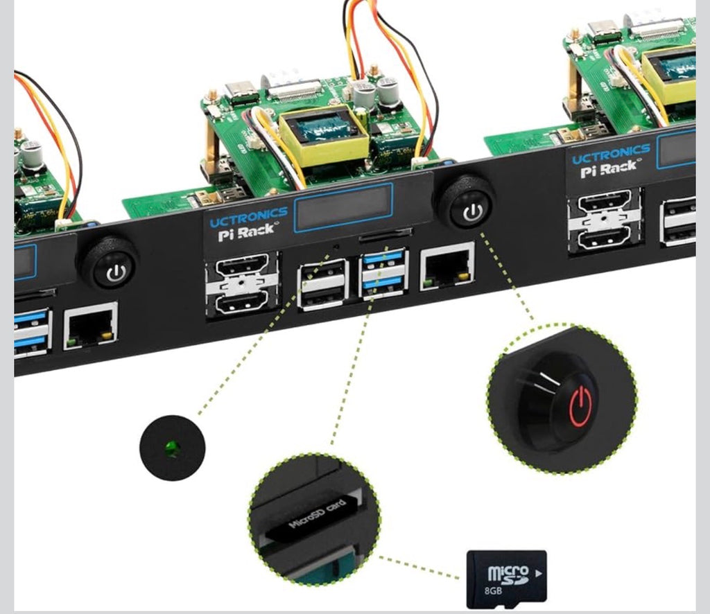 UCTRONICS Ultimate Rack with PoE Functionality for Raspberry Pi 4