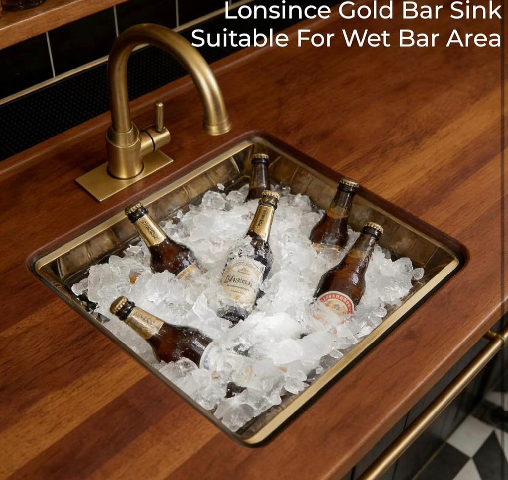 Gold Bar Sink Undermount (18" X18")