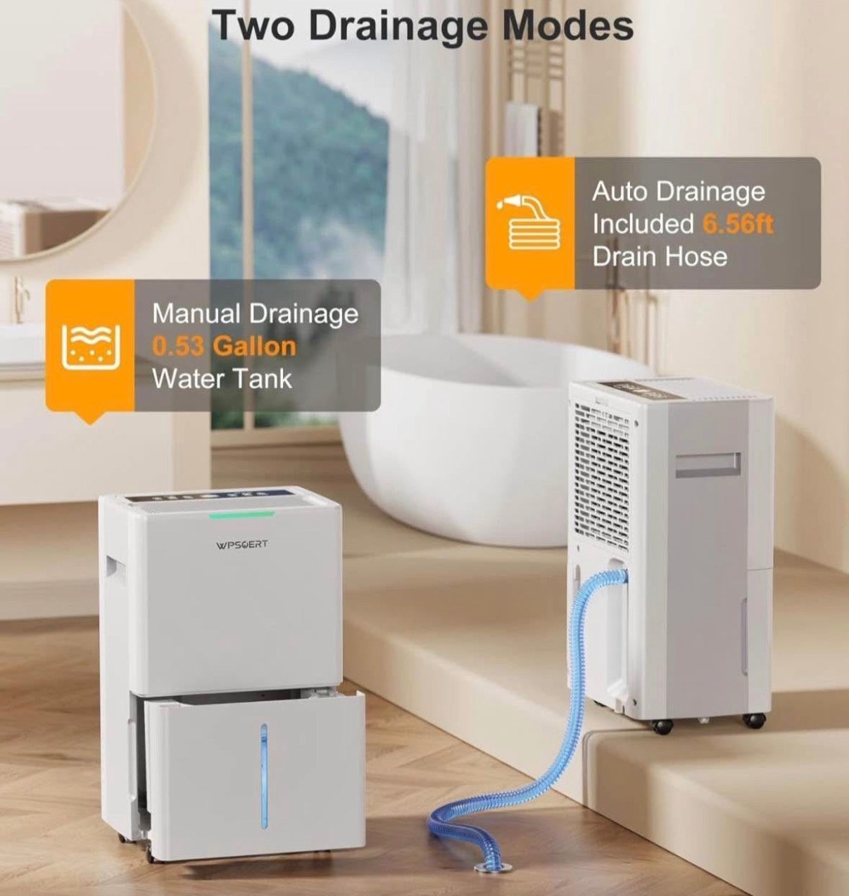 45 Pints Dehumidifiers for Home Large Room