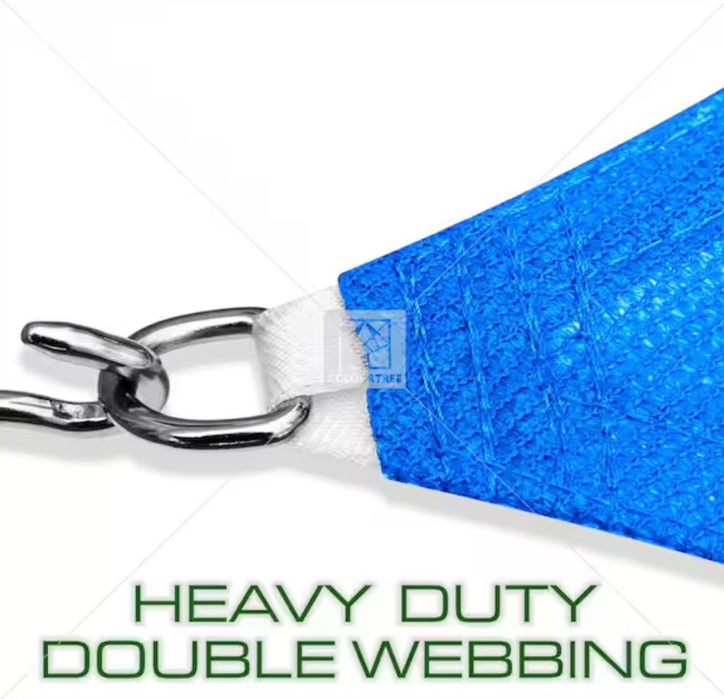 10 ft. x 10 ft. x 14.1 ft Triangle Sun Shade Sail
