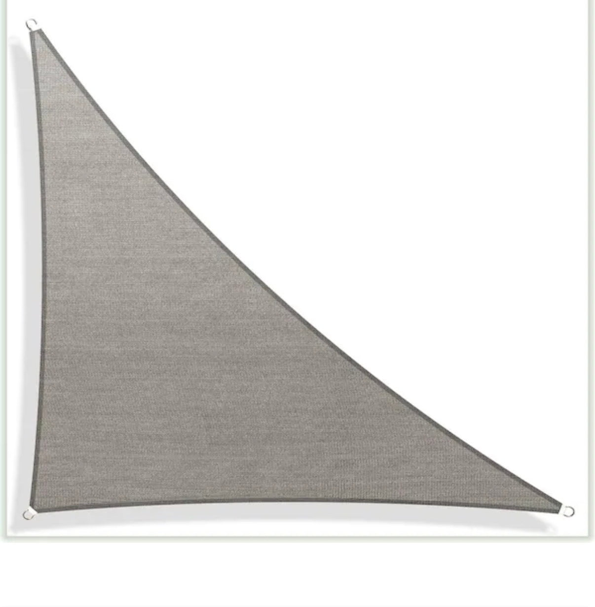 17 ft. x 12 ft. x 12 ft. Grey Triangle Sun Shade Sail Screen