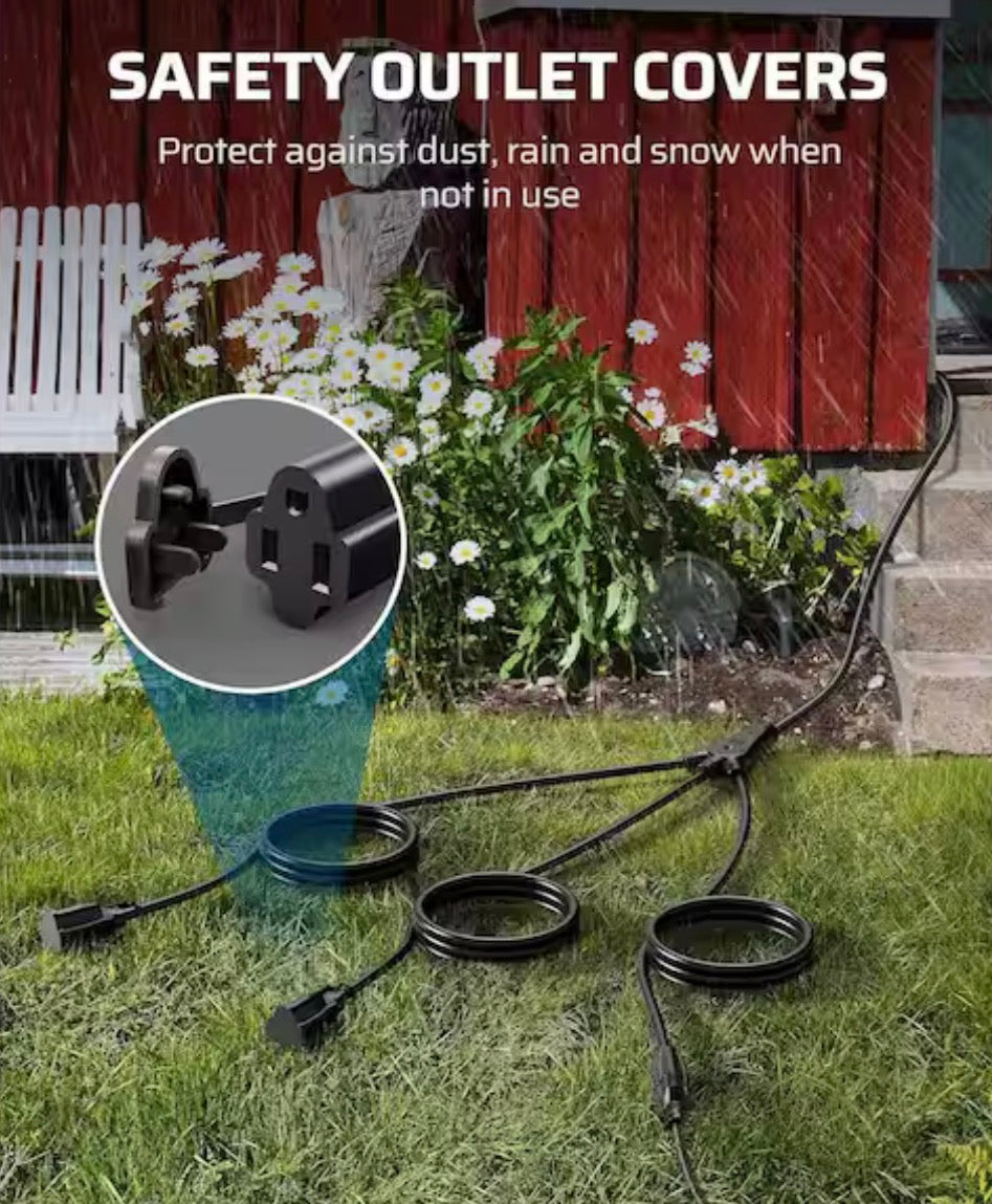 40 ft. Outdoor Extension Cord with 3 Outlets
