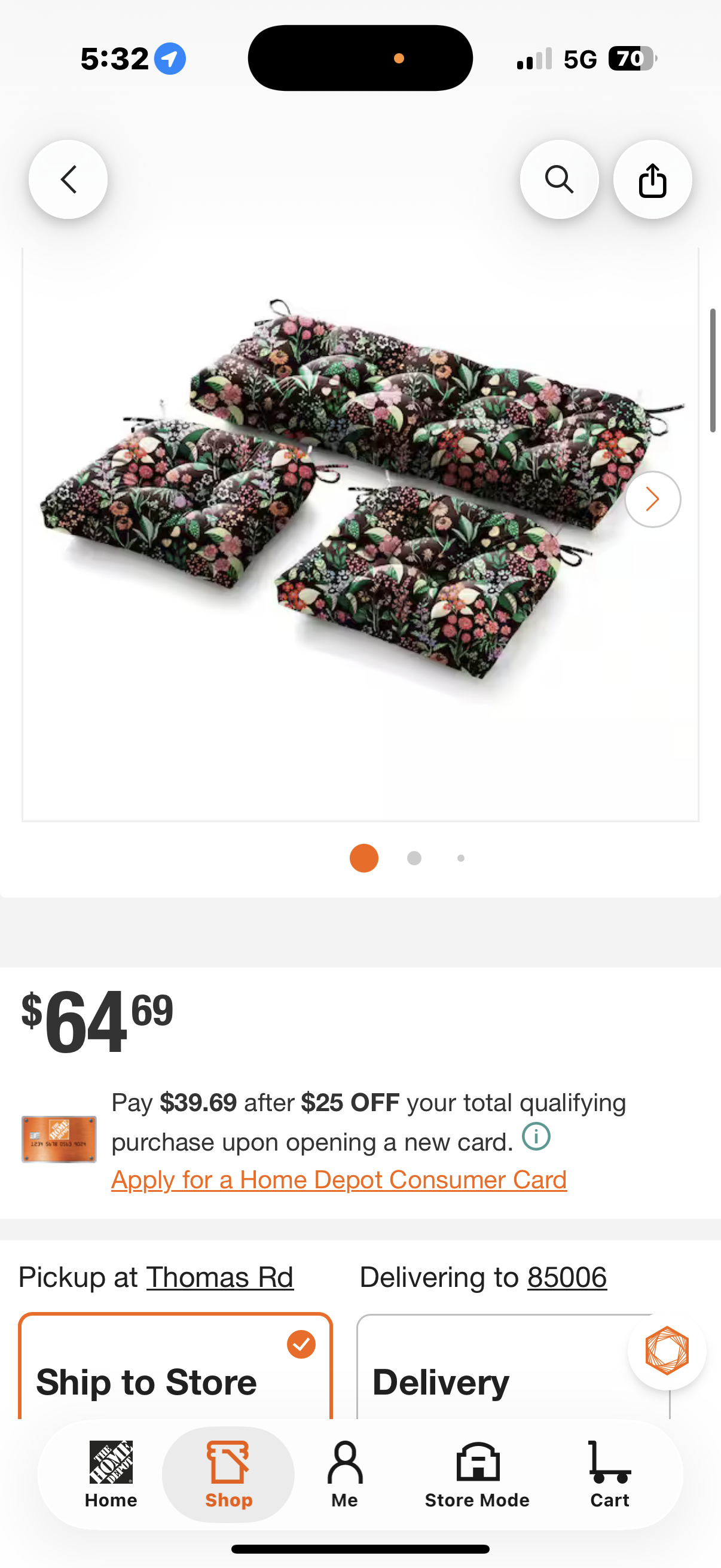 3 Piece Outdoor Loveseat Cushions