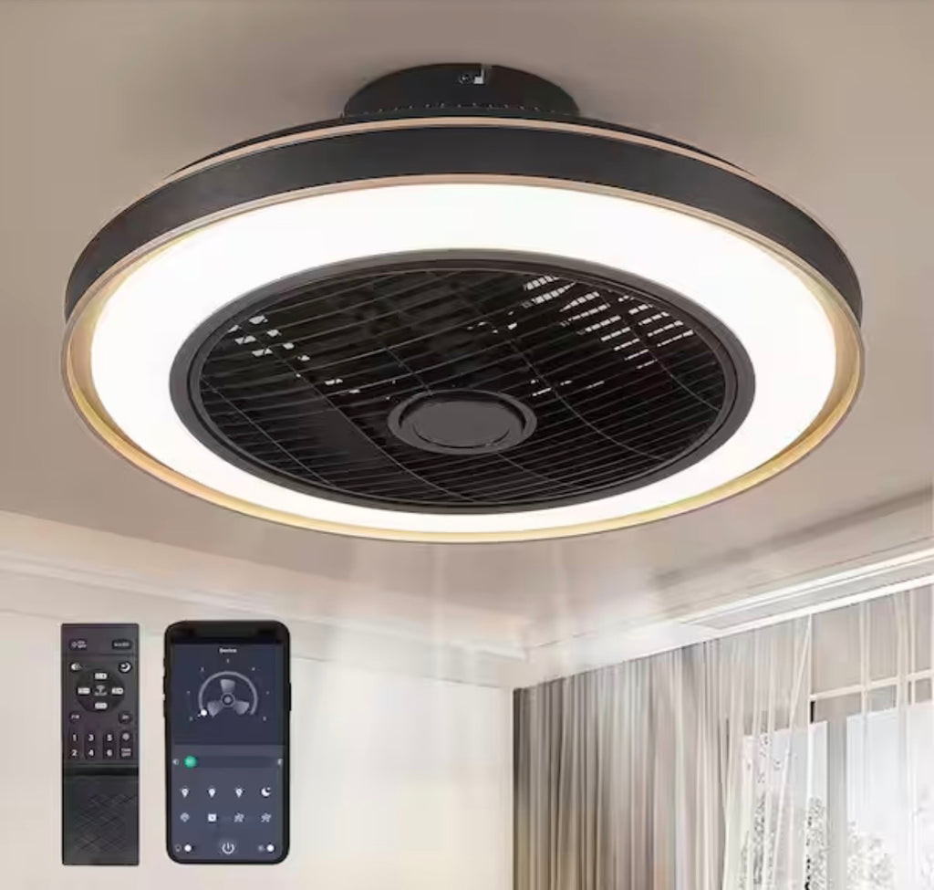 20 in. Indoor Ceiling Fan with LED Light (missing bracket mount)