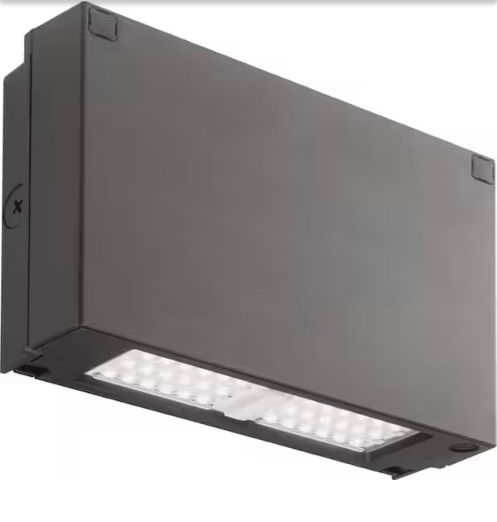 150- Watt Equivalent Integrated LED Bronze Wall Pack Light, 4000K (4 pack )