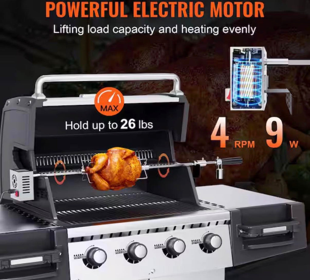 Universal Grill Rotisserie Kit