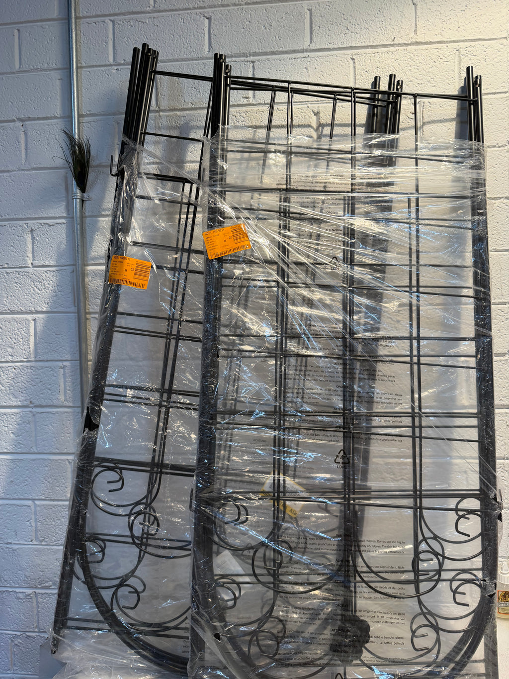 7.2 ft Metal Plant Climbing Rose Garden Trellis (2-Pack)