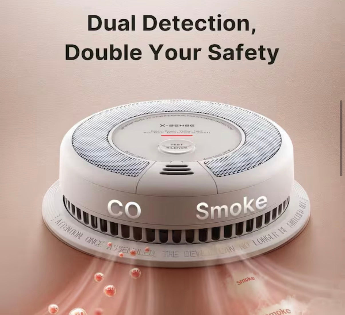 10-Year Battery Wireless Interconnected Smoke and CO Detector