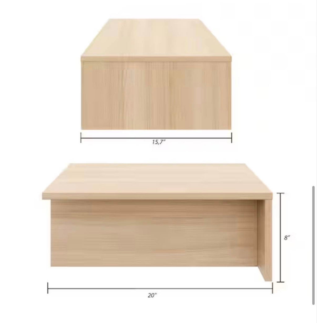 Kanso Natural Blonde Oak Nightstands (Set of 2)